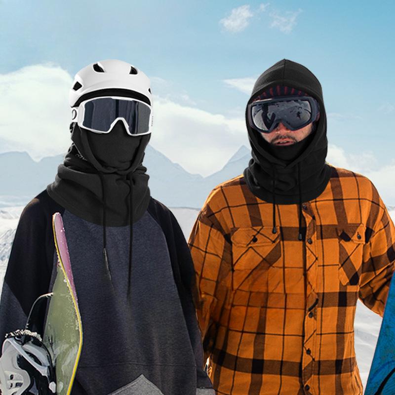 Iarnă Single și Dublu Husă Cap Snowboard Ciclism în Aer Liber Cald Rezistent la Vânt Rece Fleece Căciulă de Zăpadă Eșarfă Mască Integrată