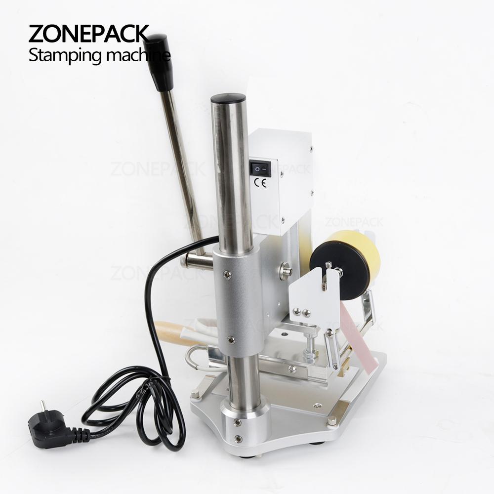 ZONESUN ZS-100B Dual Use Hot Foil Stamping Machine Manual Bronzing Machine For Pvc Card Leather Pencils Paper Stamping Machine