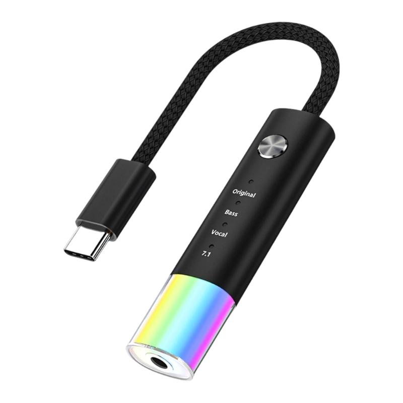 

Durability USB C To 3.5mm Auditory Cable Supports Sound Controls For Music Lovers On The Go чорний