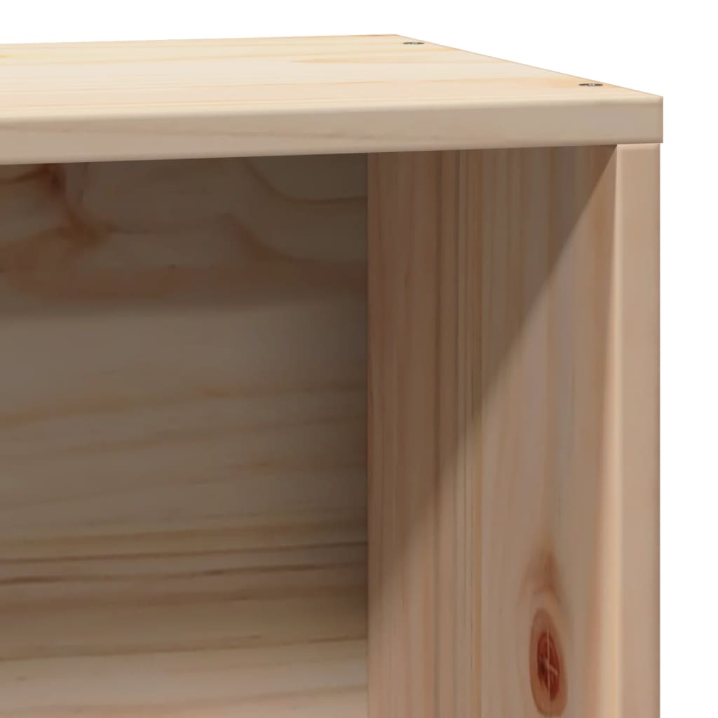 Solid Wood Bed without Mattress 75 x 190 cm Pine Wood