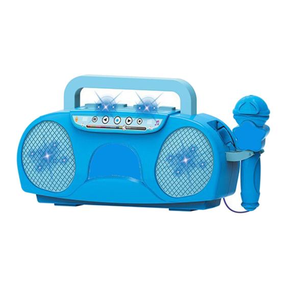 Kids Singing Machine Toy with Microphone LED Light Toddlers Boys Girls Multi-functional Mini Karaoke Machine Music Player Toy