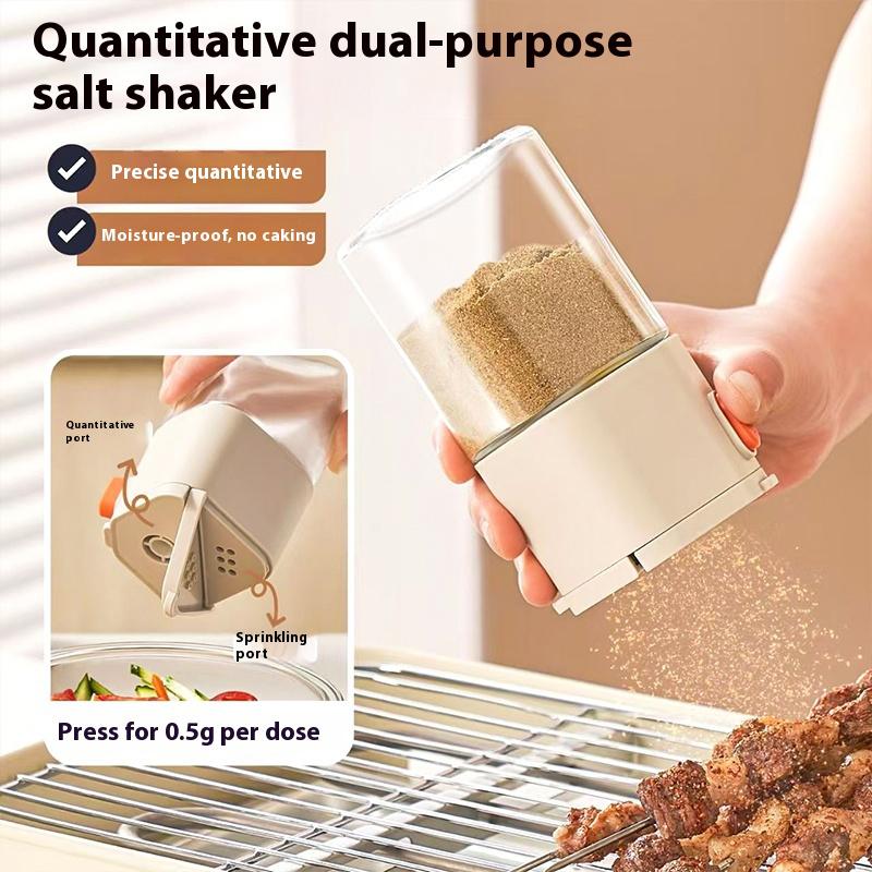 200ml Sealing Bottle Durable Spice Storage Practical Salt Shaker Safe Sealed Multi-function Press-to-dispense Convenient 1PC