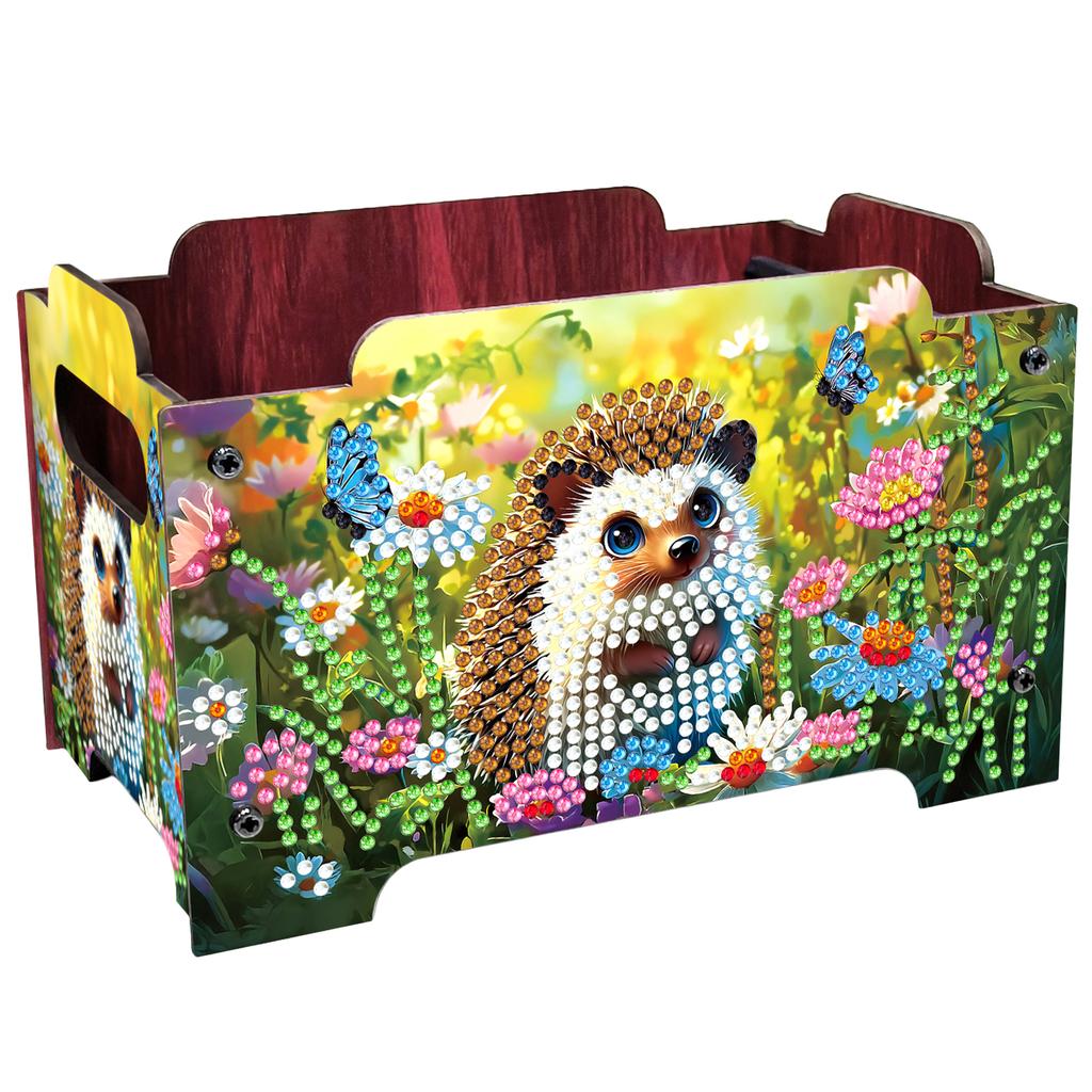 DIY Diamond Painting Rhinestones Decorative Storage Box Crystal Mosaic Storage Container Handmade Storage Clutch for Home Decor