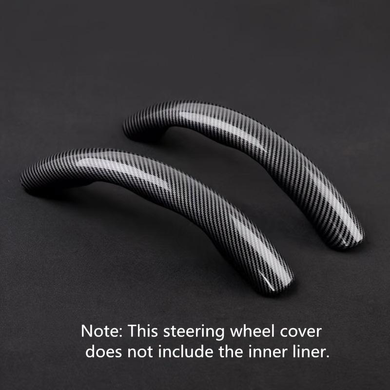 Ultra-Thin Carbon Fiber Leather Steering Wheel Cover, Universal for All Car Models & All Seasons, Anti-Slip & Easy Snap-On Insta