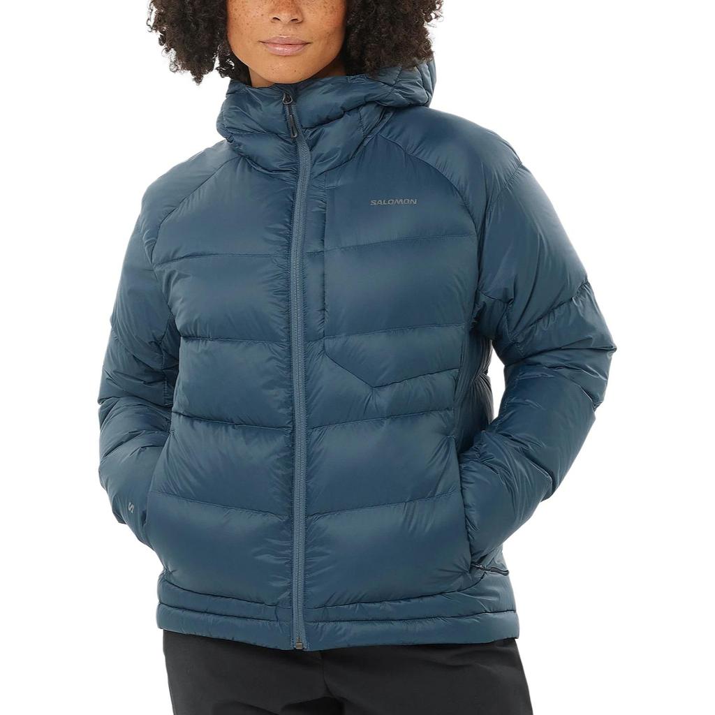 Women's Jacket SALOMON OUTLINE DOWN Puffer Jacket Women's Midnight Marine Blue