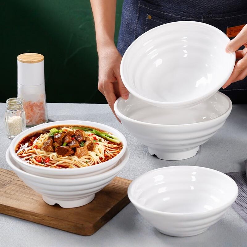 MOLUONA Melamine Noodle Bowl Set