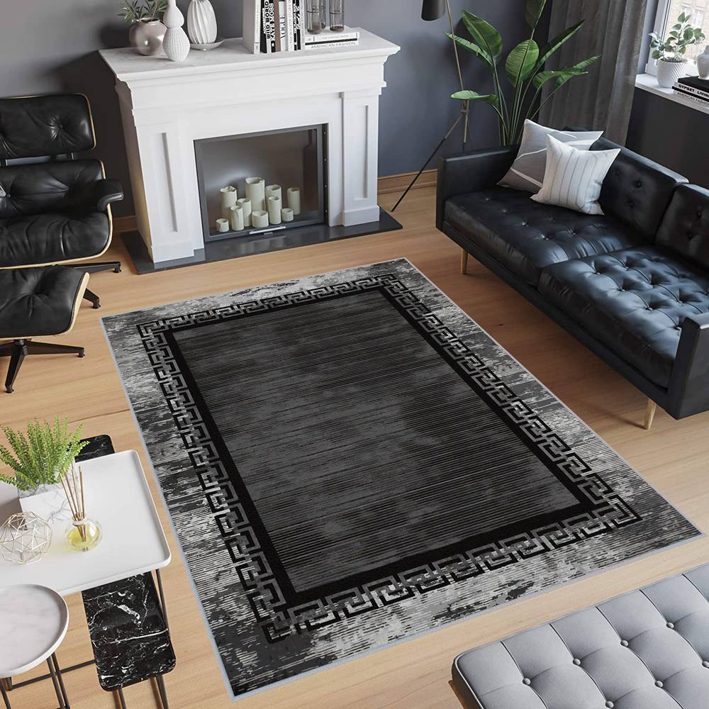 

Eliana Home Washable Printed Carpet LNA0474 50x80 чёрный