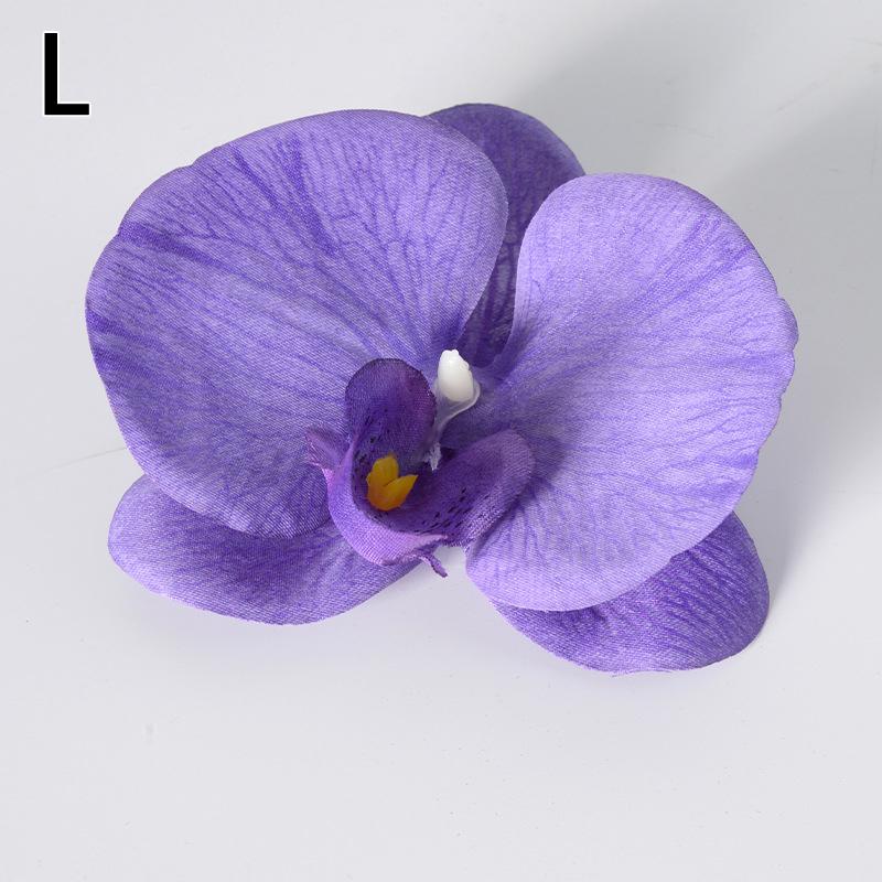 10 Stück Simulierte Gemusterte Schmetterlingsorchidee Künstliche Blumen für Heim-Zimmerdekoration Hochzeitskranzdekoration DIY Haarkarten