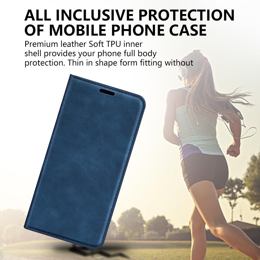 For OnePlus Nord CE 3 Lite 5G/Nord N30 5G Magnetic Auto Closing Skin-touch Feeling Stand Wallet Leather Phone Case
