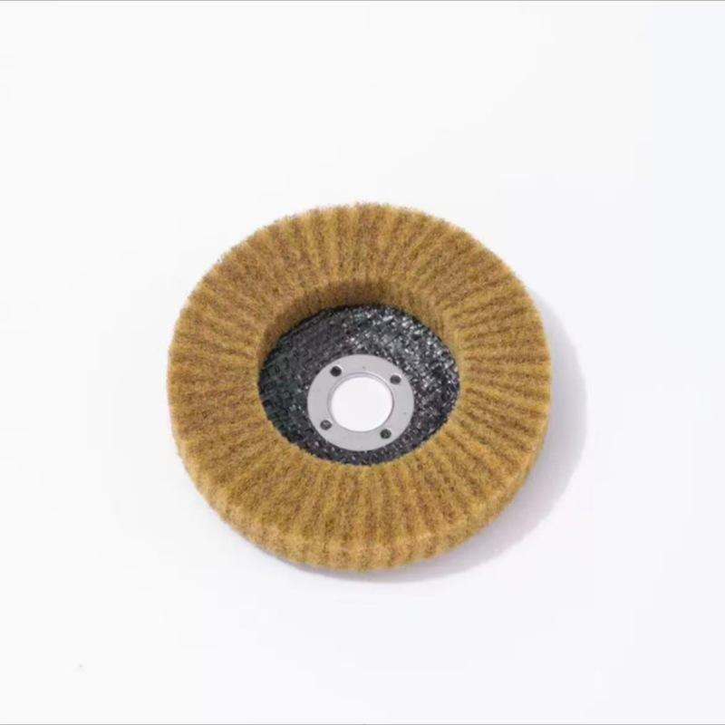 115x22mm Vertical Nylon Fiber Grinding Disc for Polishing & Rust Removal - Stainless Steel Scouring Pad Sanding Flap Wheel