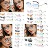 Trendy Summer Fashion Rimless Women's Sunglasses Rectangle Shades With Uv400 Lenses