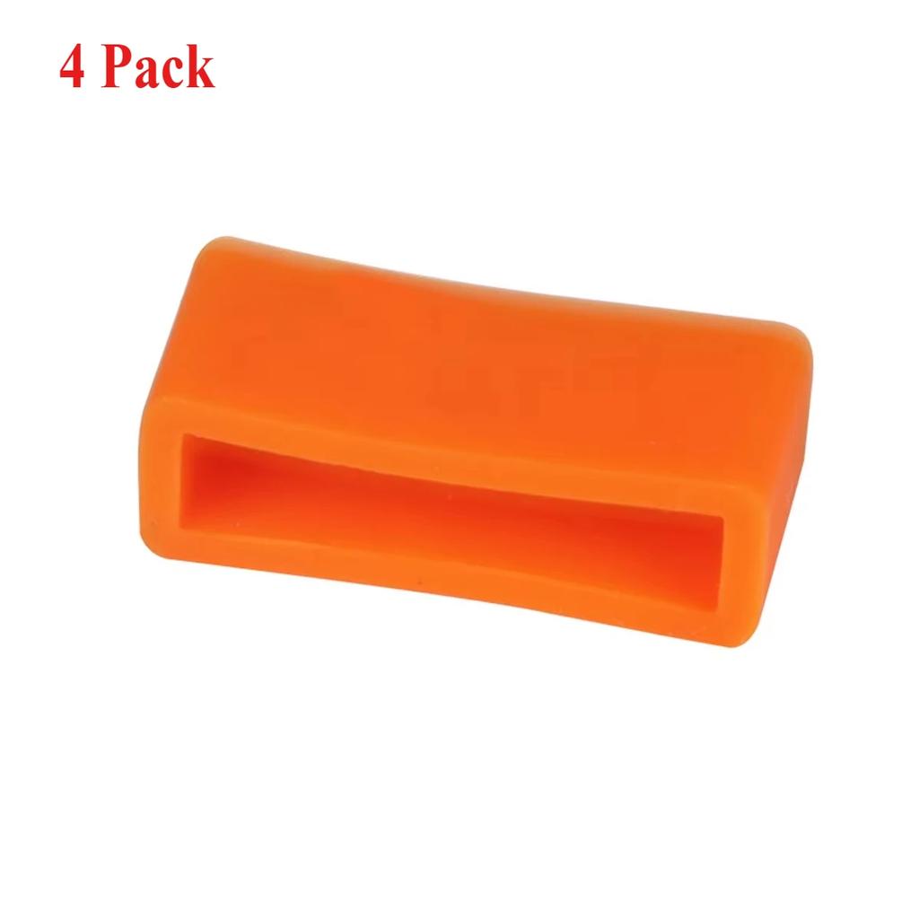 4pcs Silicone Strap Ring 12 14 16 17 18 19 20 22 24 26mm Waterproof Loops Security Holder Watch Accessories Rubber Band Keeper