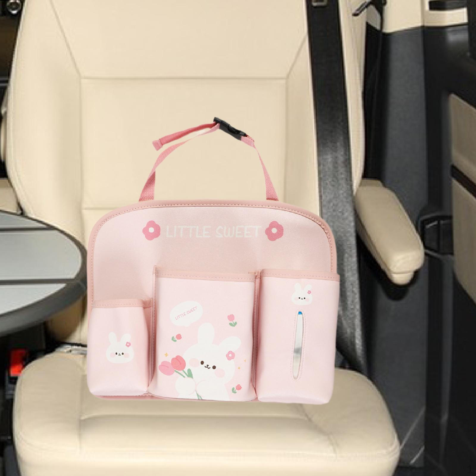 

Car Back Seat Protector Storage Accessories Premium Stain Resistant Kick Mats for Scratch Rabbit