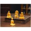 Small Resin Sakyamuni Figurines Decorative Ornament Mini Buddhas Statues Miniature Buddhas Sculptures Home Garden Decors