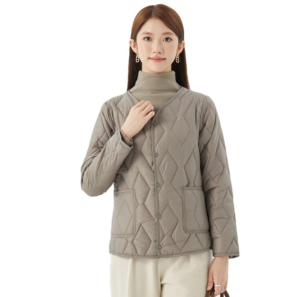 Winter Mom's Jacket Cotton Clothing Women's Short Section of Lightweight and Large Cotton Jacket Home Liner Cotton Jacket Female 8209