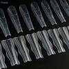 60PCS Sandwich Dual Nail Form Coffin Almond Nail Forms 15Size Reusable Top Bottom Forms Nail Art Extension