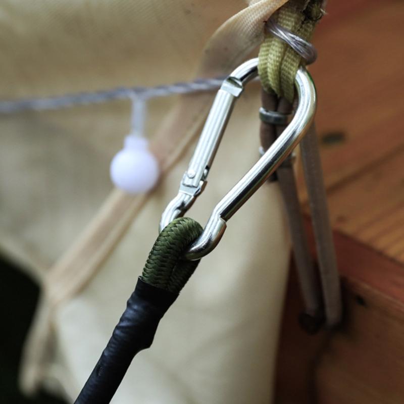Bungee Cords with Carabiner Outdoor Heavy Duty Bungee Cords Strong Elastic Rope Lashing Luggage Tie Elastic Strap