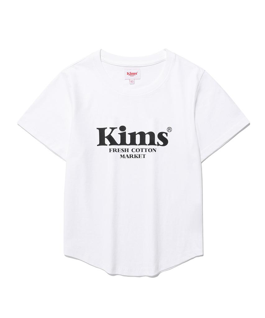 Kimseupeulesikoteunmakes (Unisex) Kims Bam Logo Tee White(Black)