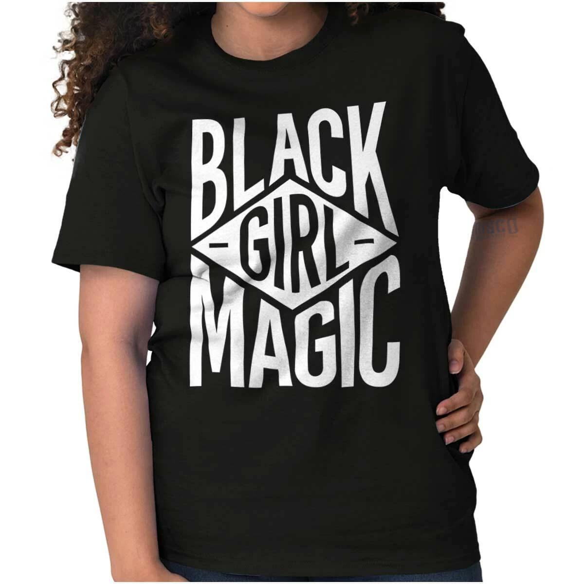 Black Girl Magic Proud POC Melanin Queen Womens Graphic Crewneck T Shirt Tee XXXL