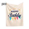 Matching Hanging Flags Baby Birthday Backdrop, Greenery Forest Banner for Boy Girl, Integrated Cloth 100 Day Celebration Party Decorations,