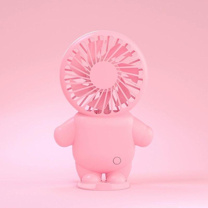

2025 Summer Portable Handheld Fan Cartoon Model UCB Rechargeable Pocket Small Fan 3 Speed for Outdoor Indoor Office Travel Use