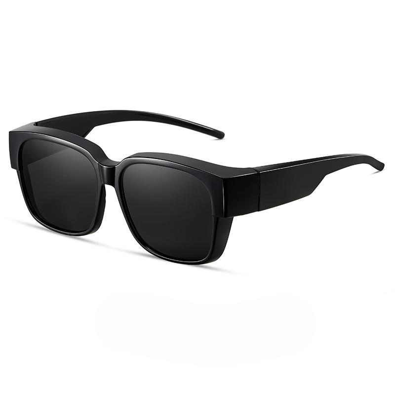 Non-polarized Men Women Vintage Square Sunglasses Unisex Wear Over Eyewear Outdoor Travel Fit Over Sun Glasses for Sports