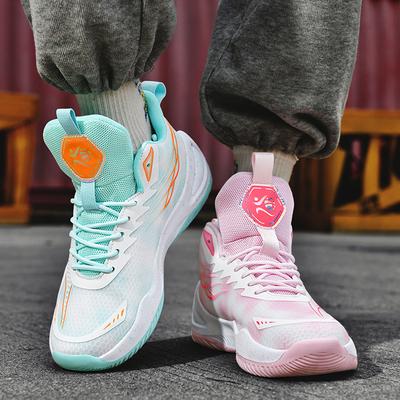 Scarpe da basket ragazzi adolescenti ammortizzazione sport estate high-top combattimento reale scarpe da allenamento da donna suono traspirante scarpe da ginnastica per bambini