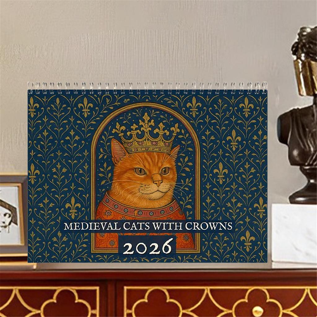 2026 Wall Calendar Renaissance Style 2026 Calendar 2026 Funny Cat Calendar Gift for Cat Lovers