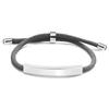 Personalized Engraved Bar Bracelets for Women Men Romantic Customize Name DIY Braided Bracelets Charm Couple Jewelry Gifts