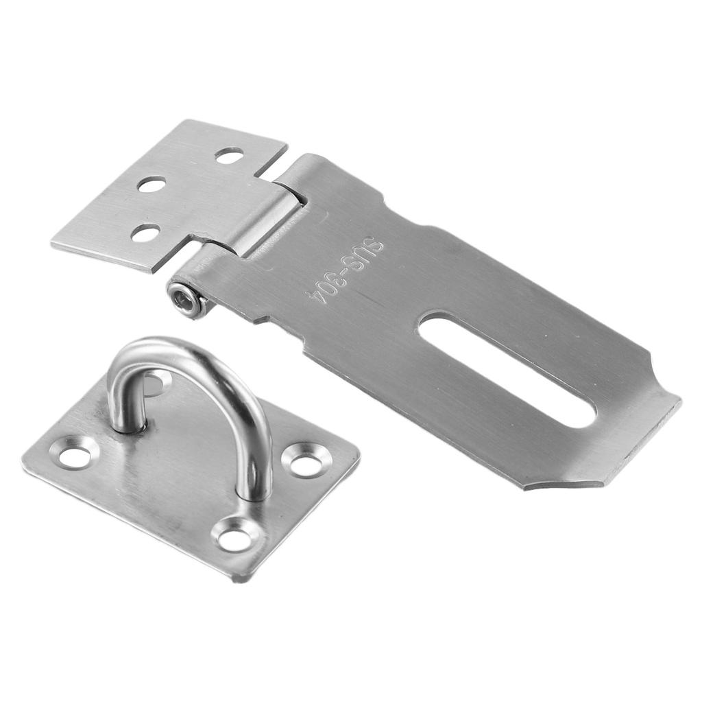 1Pc Padlock Hasp Door Clasp Lock W/ Mounting Screws Stainless Steel Burglar-proof Spare Tools For Door Cabinet Box Drawer