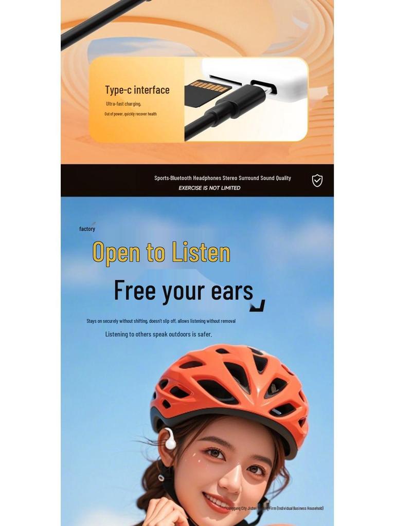 2025 Bone Conduction Bluetooth Headphones with Painless Fit, Long Battery, Card Slot, and Sports Ear Hook