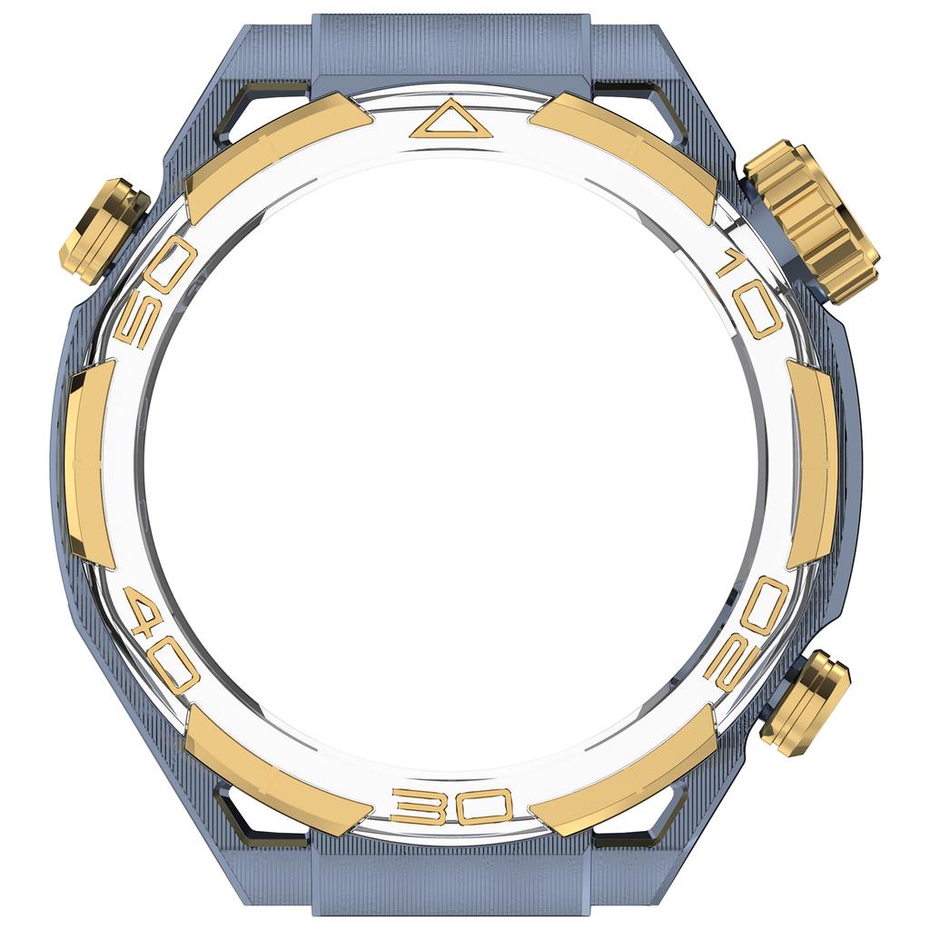 Nytt hårt PC-fodral kompatibelt för Huawei Watch GT5 46 mm Tillbehör Anti-fall Skyddande Cover Ram Utskuren Urram Bumper