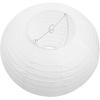 Uonlytech Home Decor Paper Pendant Lamp Shade, Round Rice Paper Handmade Ambient Lampshade Hanging Paper Lamp for Home Pendant Lights, 30X30X19cm
