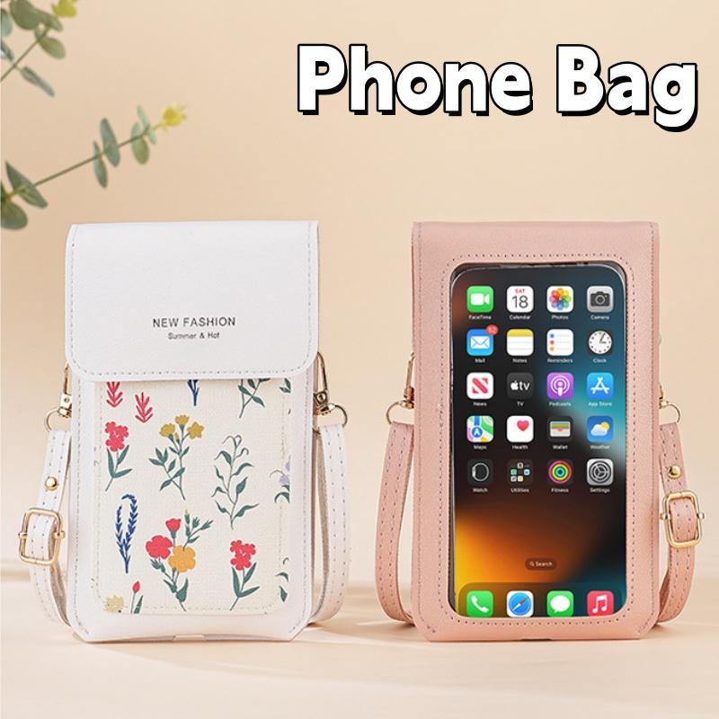 2025 New Wallets Touch Screen Women Bags Soft Leather Cell Phone Purse Crossbody Shoulder Strap Handbag for Female Cheap Women's