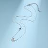 Mori Style Collarbone Chain Fishbone Necklace with Zircon for Women - Creative & Trendy Small Fish Design