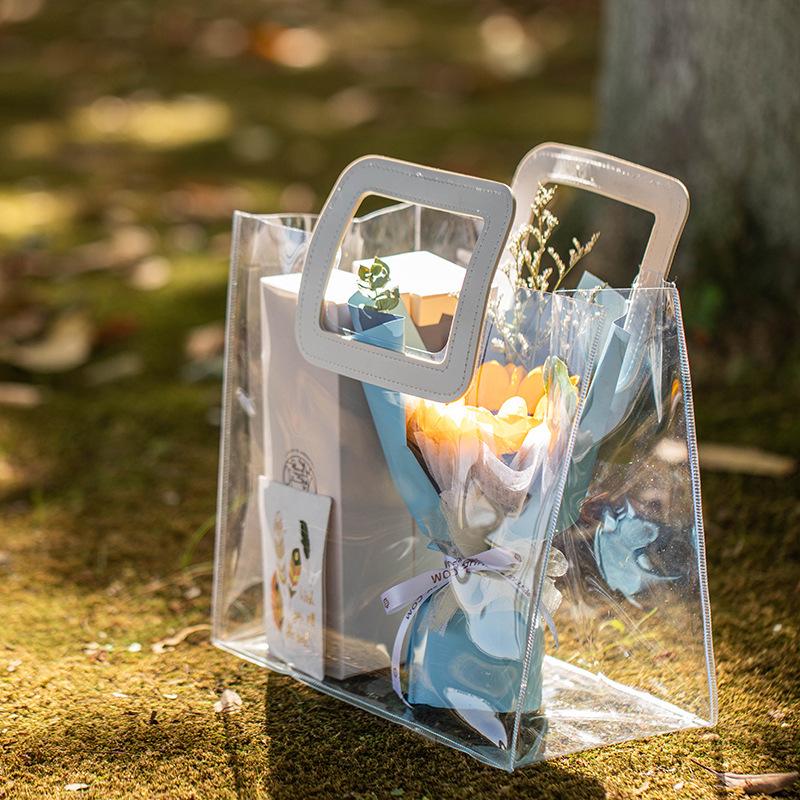 Transparent PVC Wedding Candy Laser Gift Bag