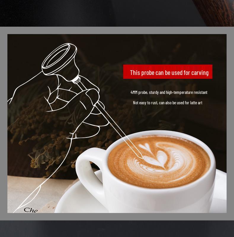 Klämförsedd Mjölk- och Kaffetermometer för Latte Art