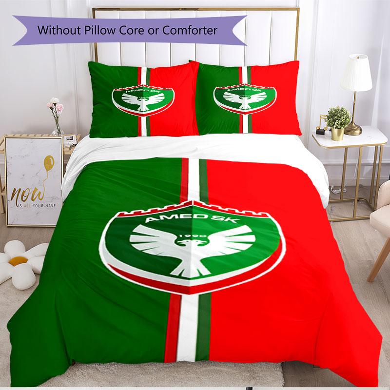 3pcs Duvet Cover Set (1*Duvet Cover + 2*Pillowcase, Without Core), Amed SK Print Soft All‑Season Bedding Set, Home Bedroom Decor Gift