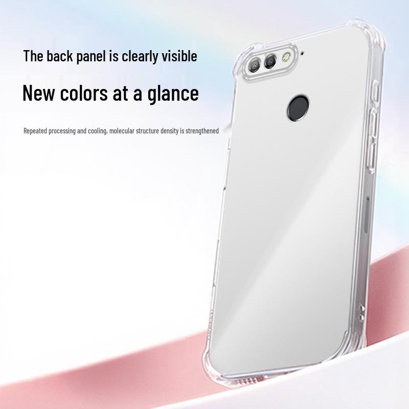 Transparent TPU Anti-drop Airbag Phone Case for Honor 7A & Huawei Enjoy 8e/7x - Premium Feel Ins Style