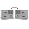 Nightstand Concrete Grey 60 X 39 X 45 Cm