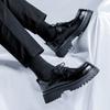 Trendy and fashionable hot selling Man Leather Men's shoes with thick soles and elevated height  Youth and adult party shoes