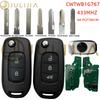 For Renault 4A Chip 433MHZ PCF7961M Megane3 Logan2 Kadjar Captur Symbol Dacia Duster Smart Flip Car Key 2 3 Buttons CWTWB1G767