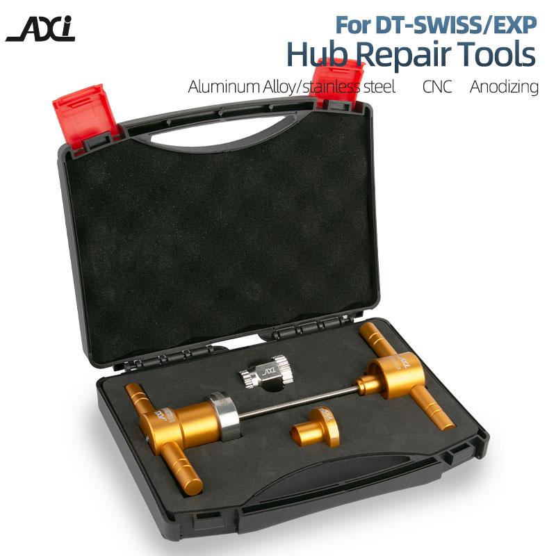 Per DT-SWISS EXP/SWIFT Kit di Attrezzi per la Riparazione del Mozzo della Bicicletta Installazione Cuscinetto a Cricchetto e Anello di Tenuta Lega di Alluminio CNC/Strumento in Acciaio Inossidabile