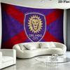 Orlando City SC Wall Tapestry Aesthetic Wall Hanging Printed Fabric Blanket Decorative Tapestries for Bedroom Living Room Home Decor