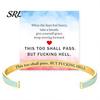Simple Design Cuff Bracelet This Too Shall Pass Mantra Bracelet, Hidden Message Engarved Fashionable Color Bracelets Inspirational Bangle Adjustable