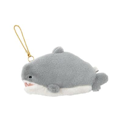 Ribuhaato Flat Pouch Marshmallow Animal Aquamie Shark Length Sea Life Accessories (Total Approx. 14cm) 18301-72
