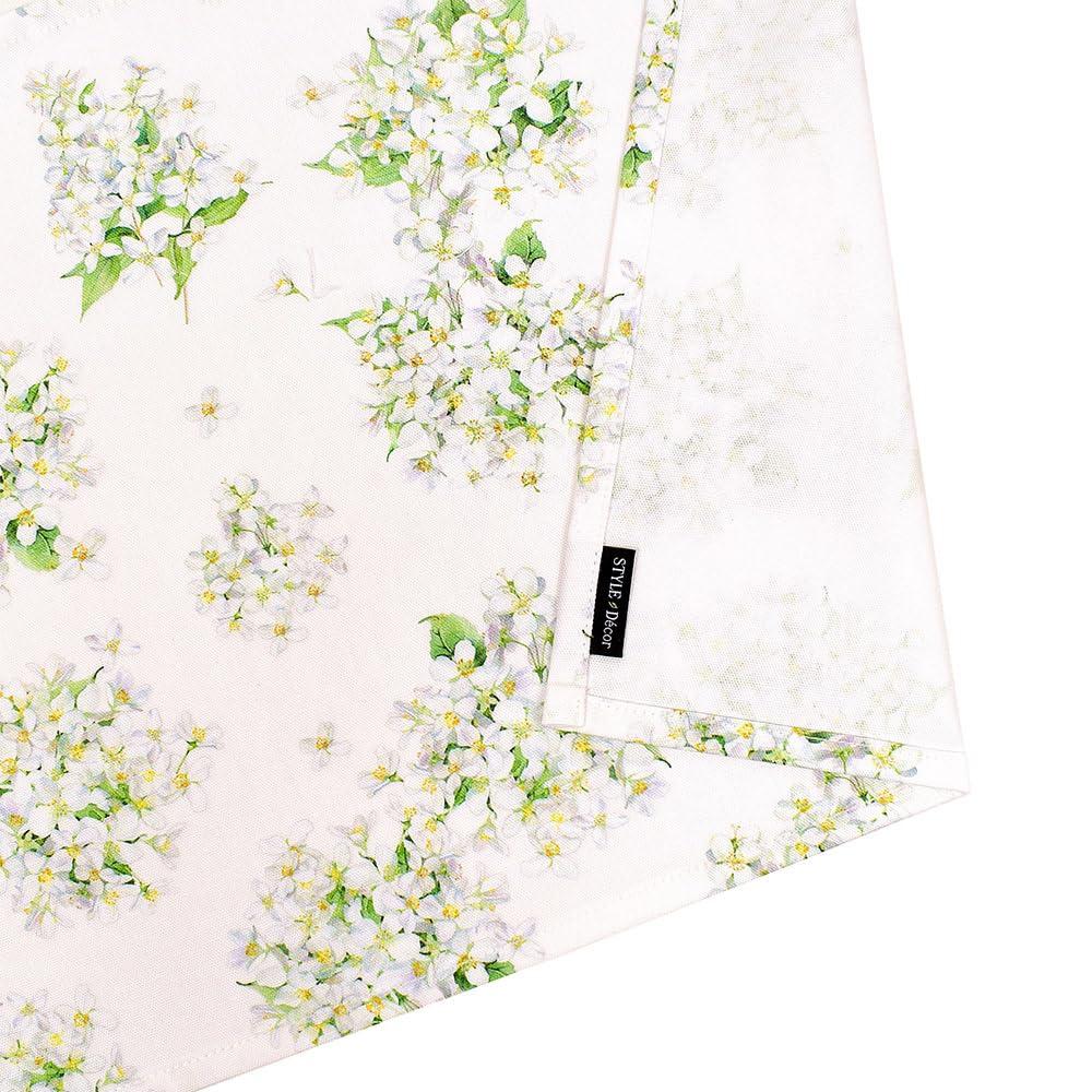 STYLE Decor Cotton Cafe Curtain x Standard W3904430 100% (72cm 142cm), Type, Jasmine, White,