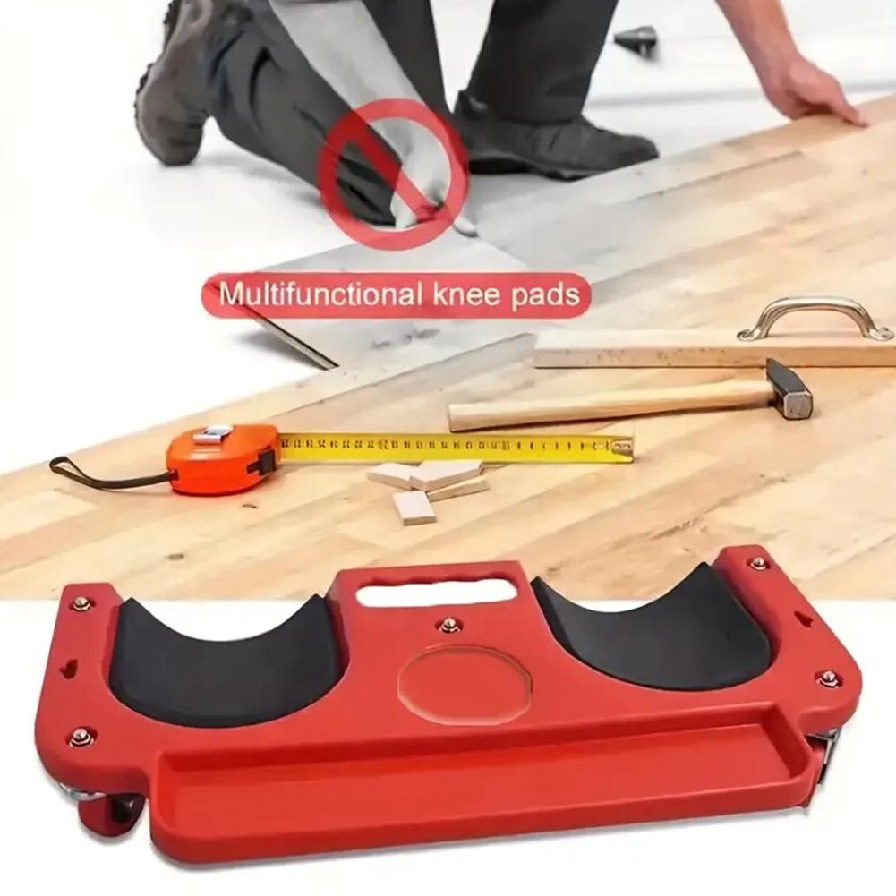 Movable Knee Pad Rolling Knee Cart With 5 Swivel Castors Collapsible Frame Roll-Up Knee Pads For Auto Repair Protect Knees