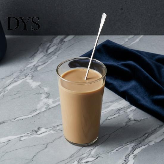 Long Handle Mixing Spoons Stainless Steel Spoon, Polished Metal Stirring Dishwasher Safe Tall Glass Bar Spoon for Cocktails And Coffee Durable
