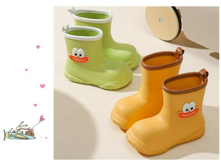 Dopamine Unisex Kids' Rain Boots - Anti-slip, EVA Fleece-lined, Detachable, for Kindergarten To High School